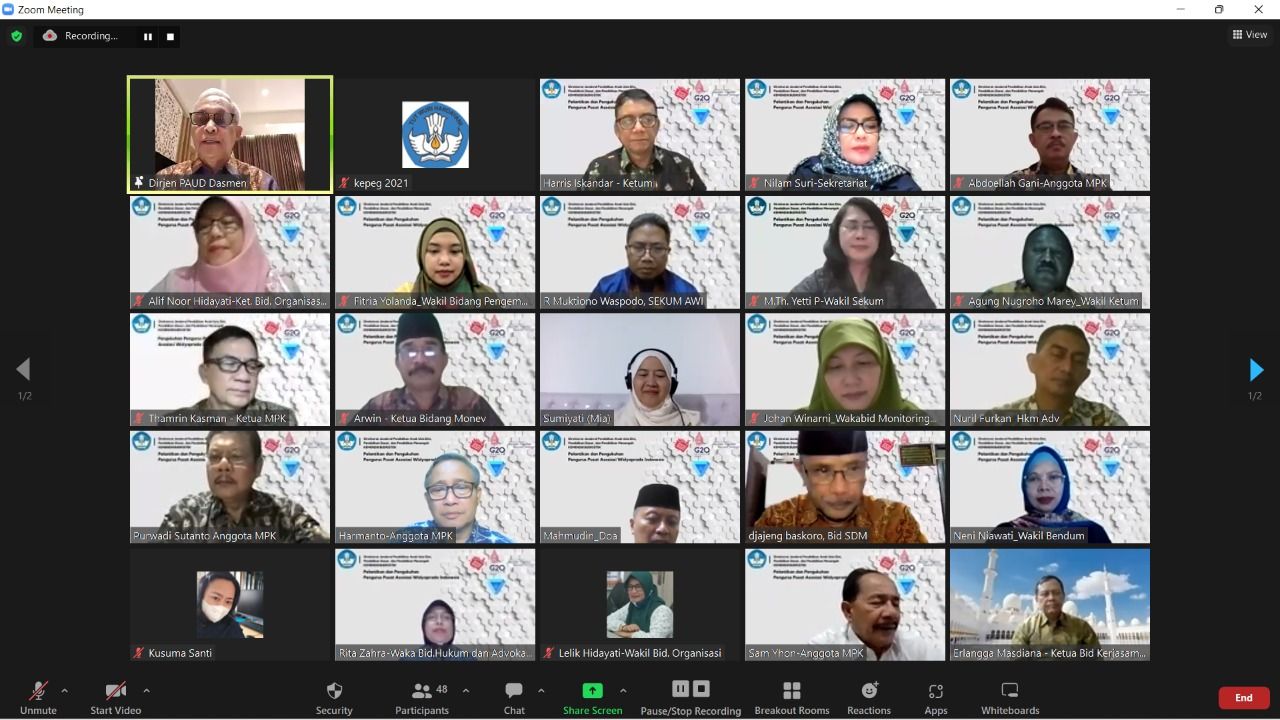 Asosiasi Widyaprada Indonesia Gelar Pelantikan dan Pengukuhan Pengurus Pusat Masa Bakti 2022-2027