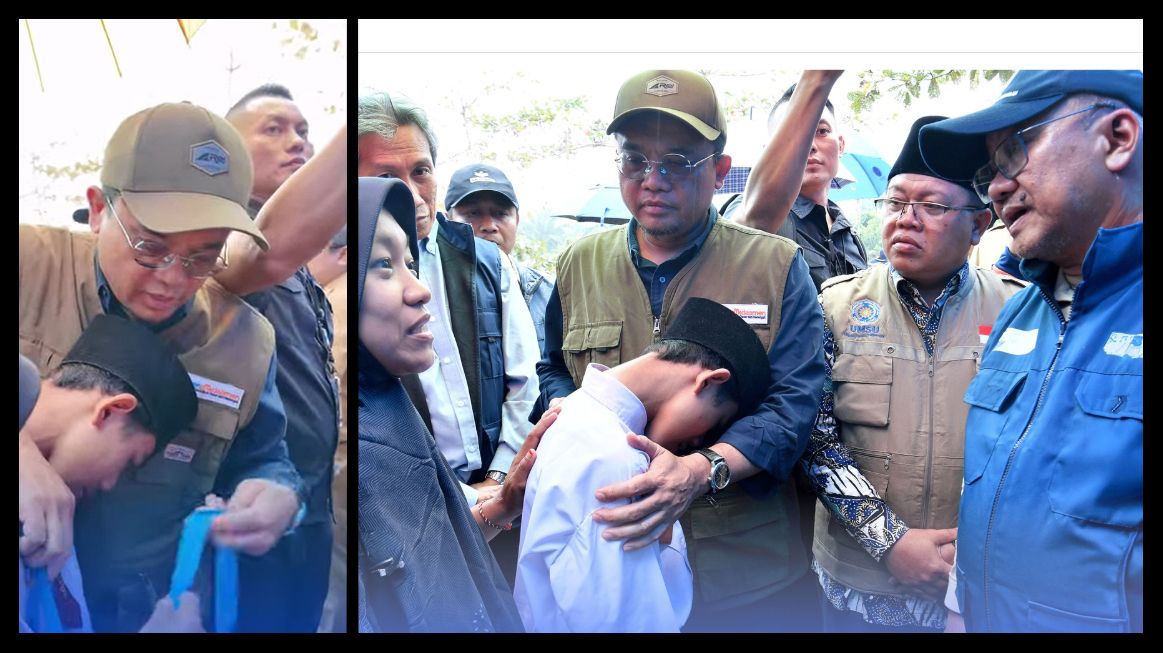 Bersama Mendikdasmen, Dirjen PAUD Dasmen Dampingi Warga Sekolah Terdampak Banjir di Sumatera